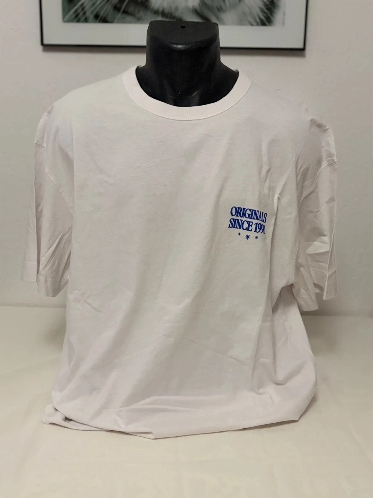 T-shirt de manga curta branco Jack & Jones Originals papagaios 100 % algodão homem XL – photo 6